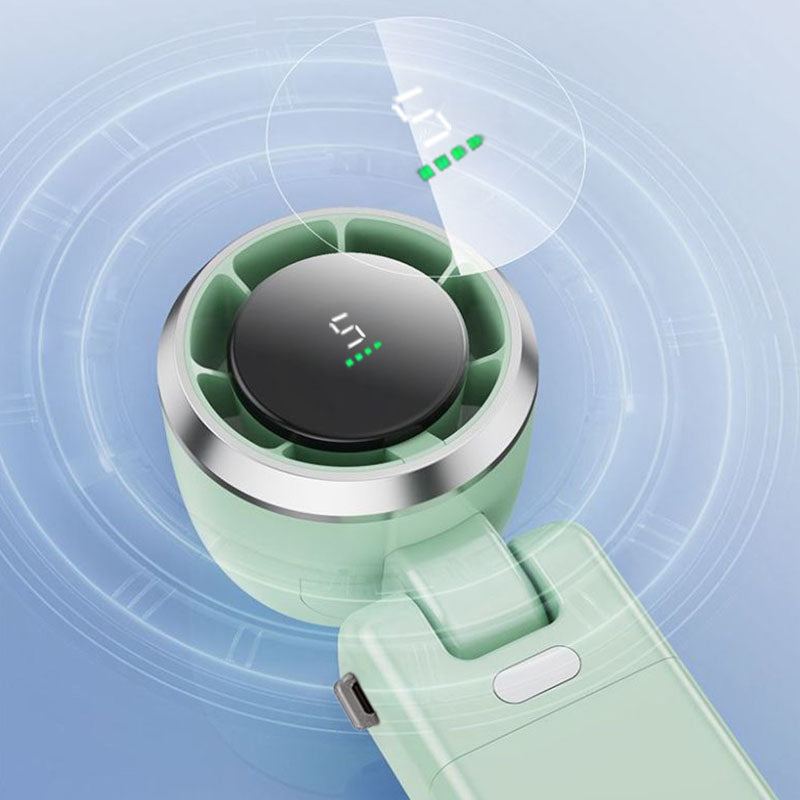 ‌180° Adjustable 3-in-1 Handheld Turbo Fan with 5 High-Speed Modes‌