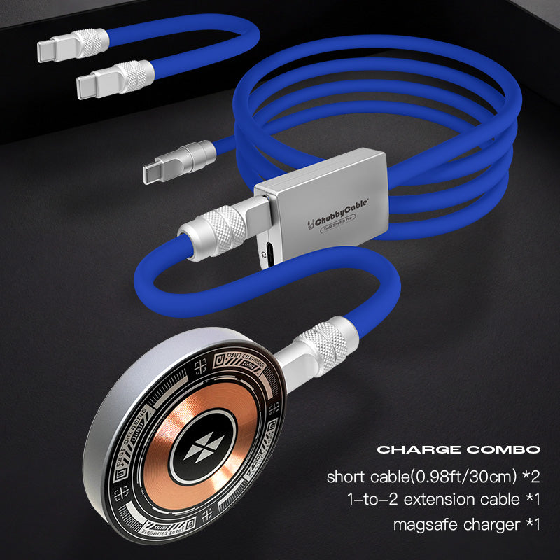 4-in1 Magnetic Charger & 3 Cables Go Charging Combo