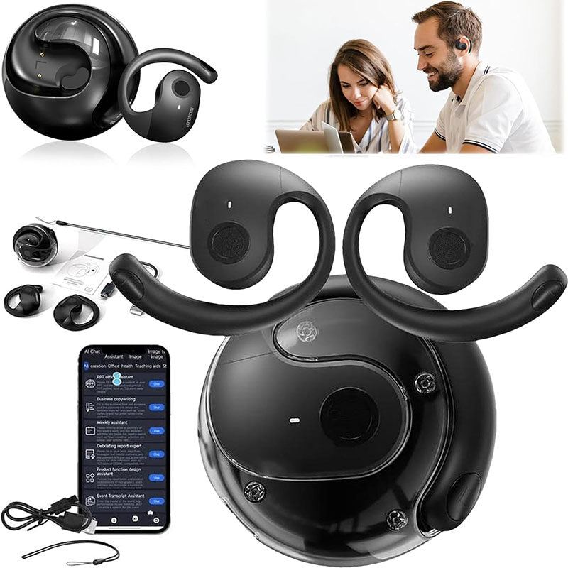 AI Simultaneous Interpretation Wireless Bone Conduction Bluetooth Headset