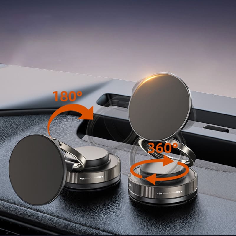 Adjustable 360° Magnetic Car Phone Holder – Foldable & Hands-Free