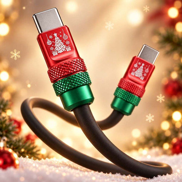 ChubbyCable Christmas Edition – 240W Holiday-Themed USB-C Fast Charging Cable