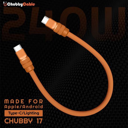 "Chubby 17" 240W Anodizing Fast Charging Power Bank Cable For iPhone 17
