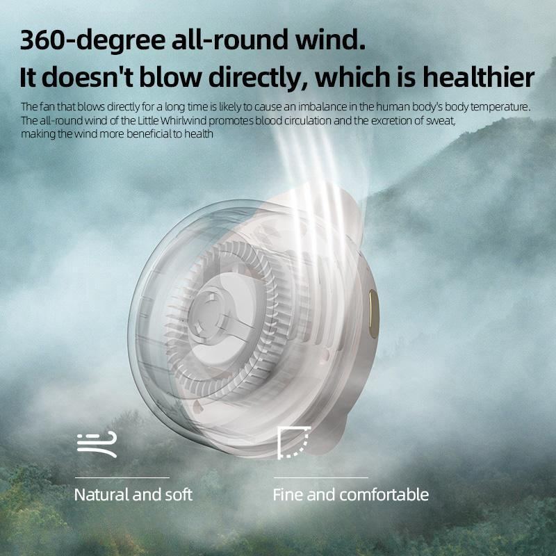ChubbyAir 900mAh Mini Bladeless Fan – 5-Hour Silent Wearable