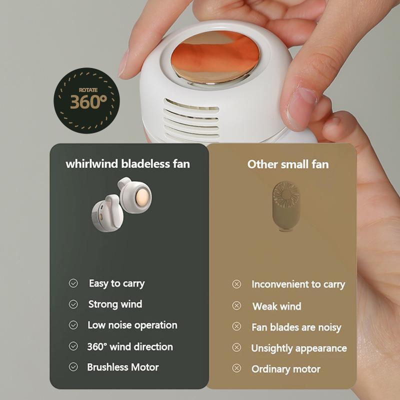 ChubbyAir 900mAh Mini Bladeless Fan – 5-Hour Silent Wearable