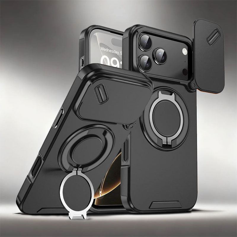 ChubbyArmor 2.0 - Military-Grade Shockproof Magnetic Case with Camera Slide & 360° Kickstand Ring Multi-Pack