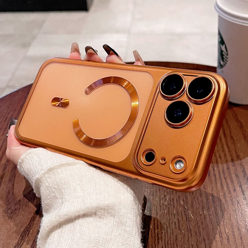ChubbyArmor Clear - Electroplated Matte Magnetic Case with Lens Film for iPhone 17