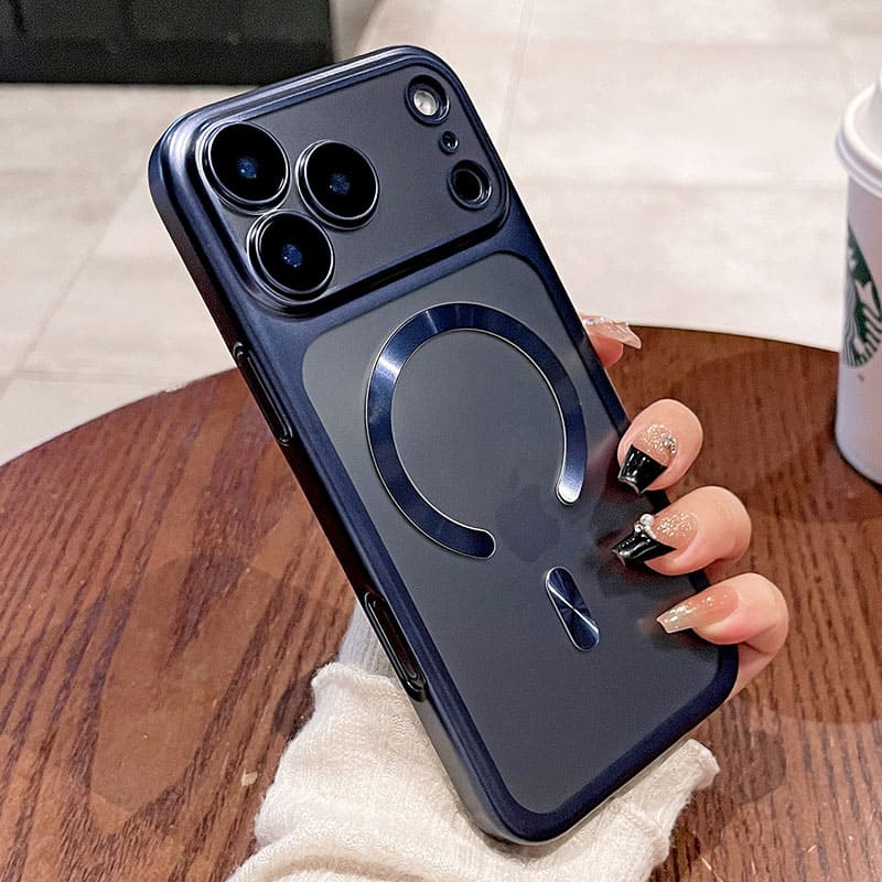ChubbyArmor Clear - Electroplated Matte Magnetic Case with Lens Film for iPhone 17