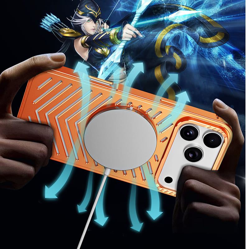 ChubbyArmor CoolLock - Magnetic Snap-on Metal Cooling Case