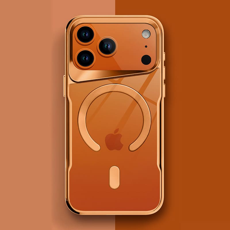 "ChubbyArmor" Cyber Transparent Electroplated Magnetic Case For iPhone 17
