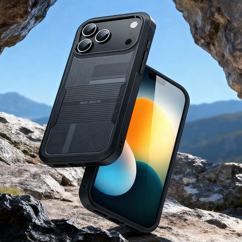 ChubbyArmor DualGuard - Textured Pattern Magnetic Rugged Case For iPhone 17