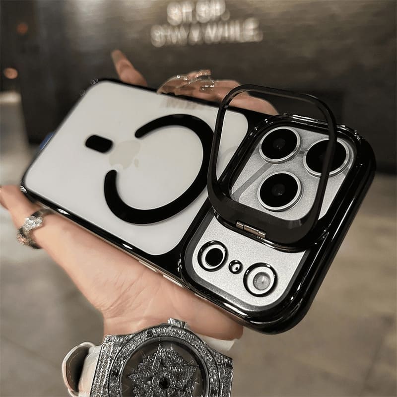 ChubbyArmor Edge - Magnetic Borderless Case with Built-in Lens Holder For iPhone 17