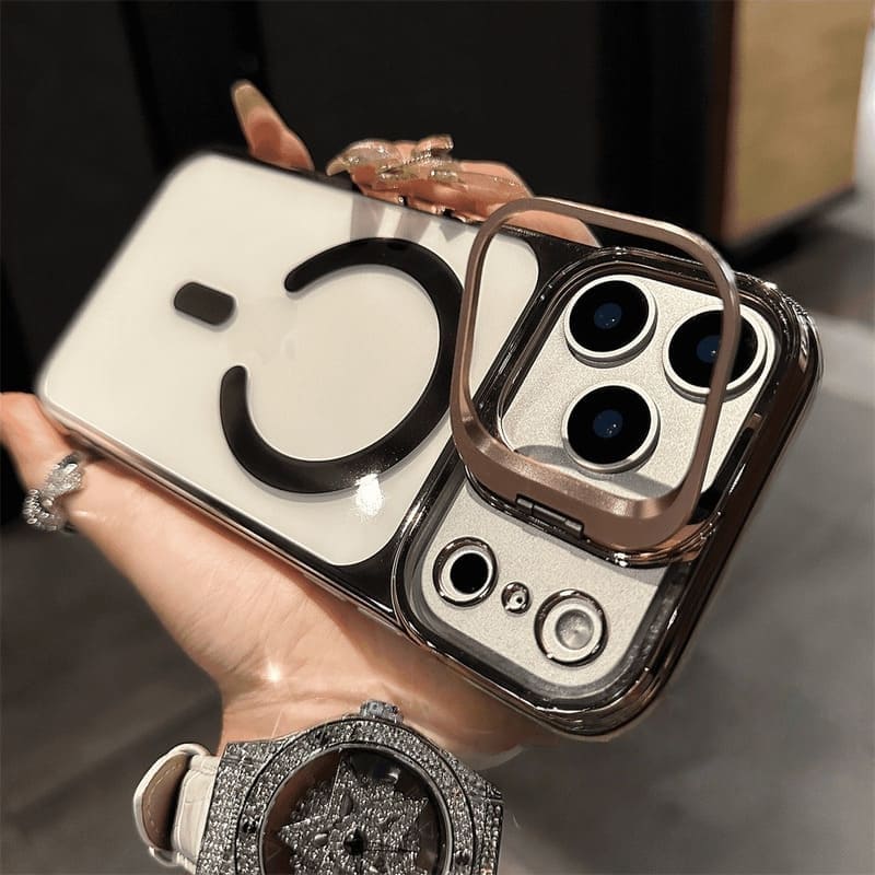 ChubbyArmor Edge - Magnetic Borderless Case with Built-in Lens Holder For iPhone 17