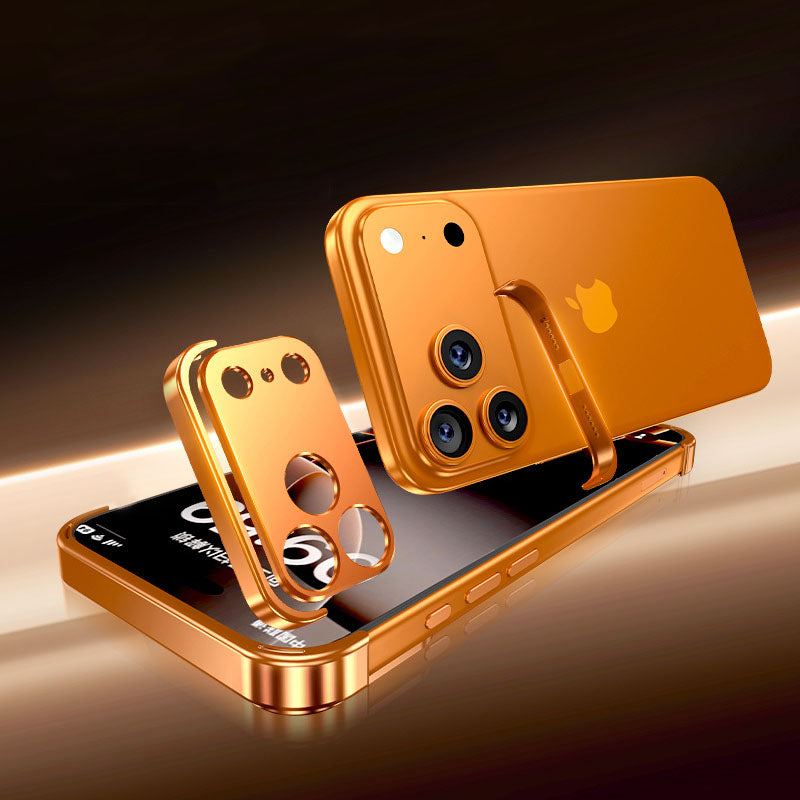 ChubbyArmor EdgeGuard – Ultra-Thin Frameless Metal Corner Case with Camera Lens Protector for iPhone 17