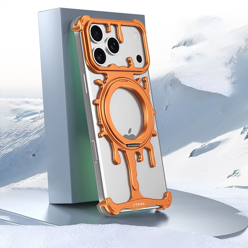 ChubbyArmor LavaFlow - Metal Cooling Magnetic Rotating Case For iPhone 17