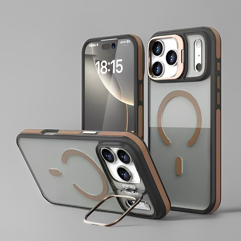 ChubbyArmor - Lens Separation Magnetic Hidden Bracket Creative Case For iPhone 17