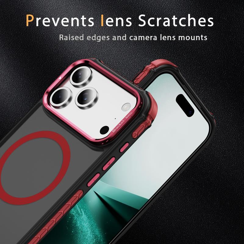 ChubbyArmor MagShield - Translucent Magnetic Case for iPhone 17 & 16-13 , Military Shockproof with Built-in Camera Stand
