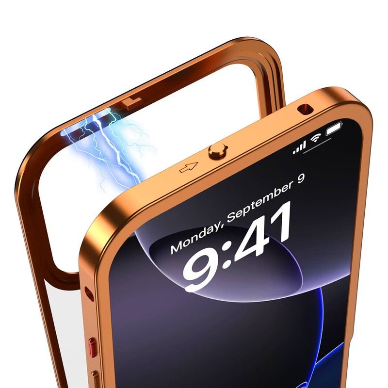 "ChubbyArmor" Metal Frame Snap Case with Matte Back For iPhone 17