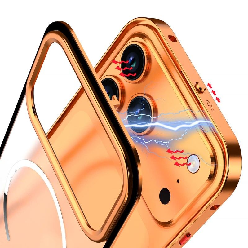 "ChubbyArmor" Metal Frame Snap Case with Matte Back For iPhone 17