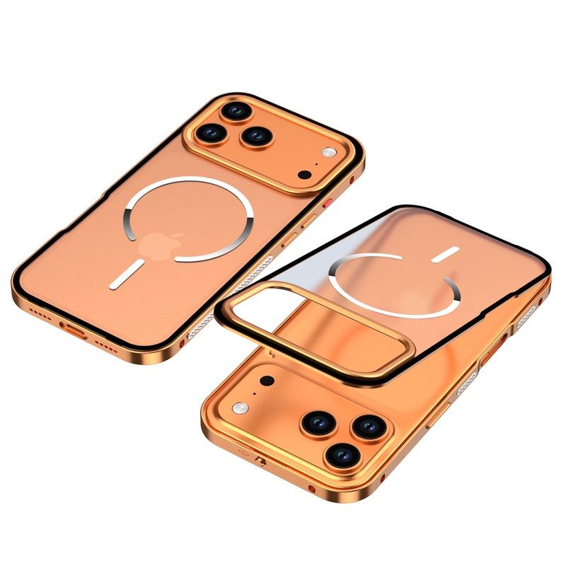 "ChubbyArmor" Metal Frame Snap Case with Matte Back For iPhone 17