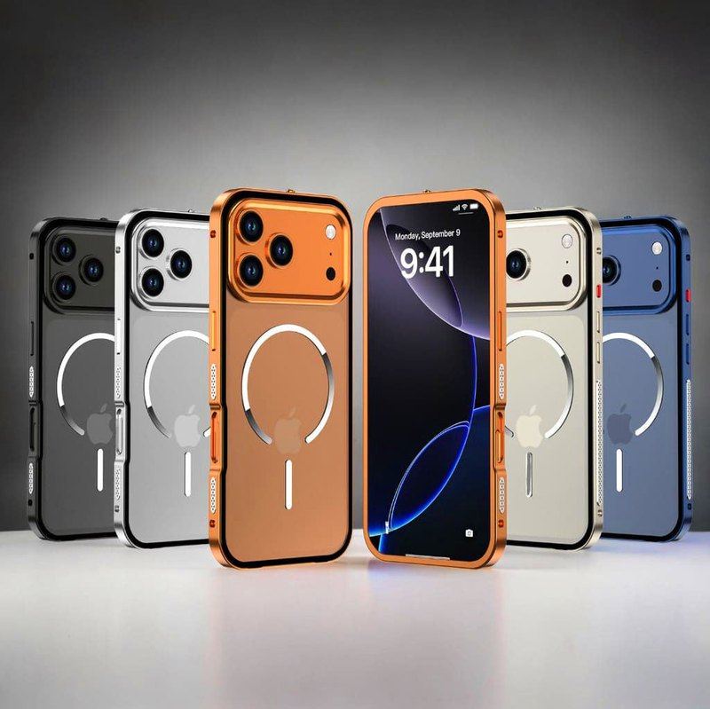 "ChubbyArmor" Metal Frame Snap Case with Matte Back For iPhone 17