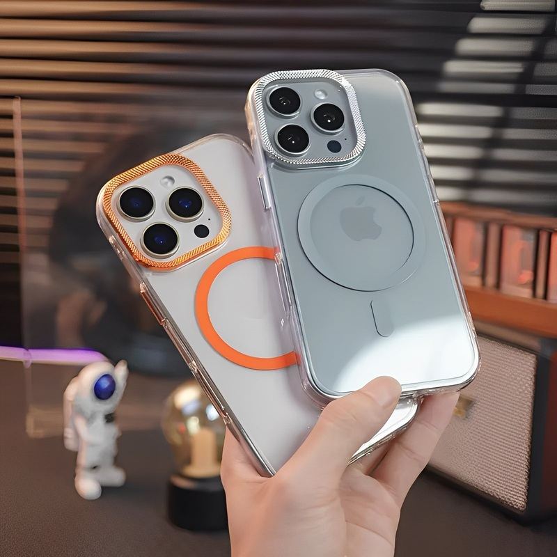 ChubbyArmor PrismView - Transparent Magnetic Case With Spiral Color Lens Protector For iPhone 17