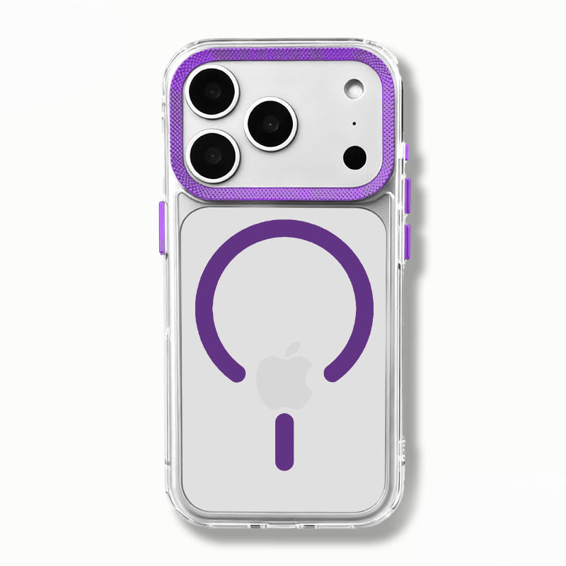 ChubbyArmor PrismView - Transparent Magnetic Case With Spiral Color Lens Protector For iPhone 17