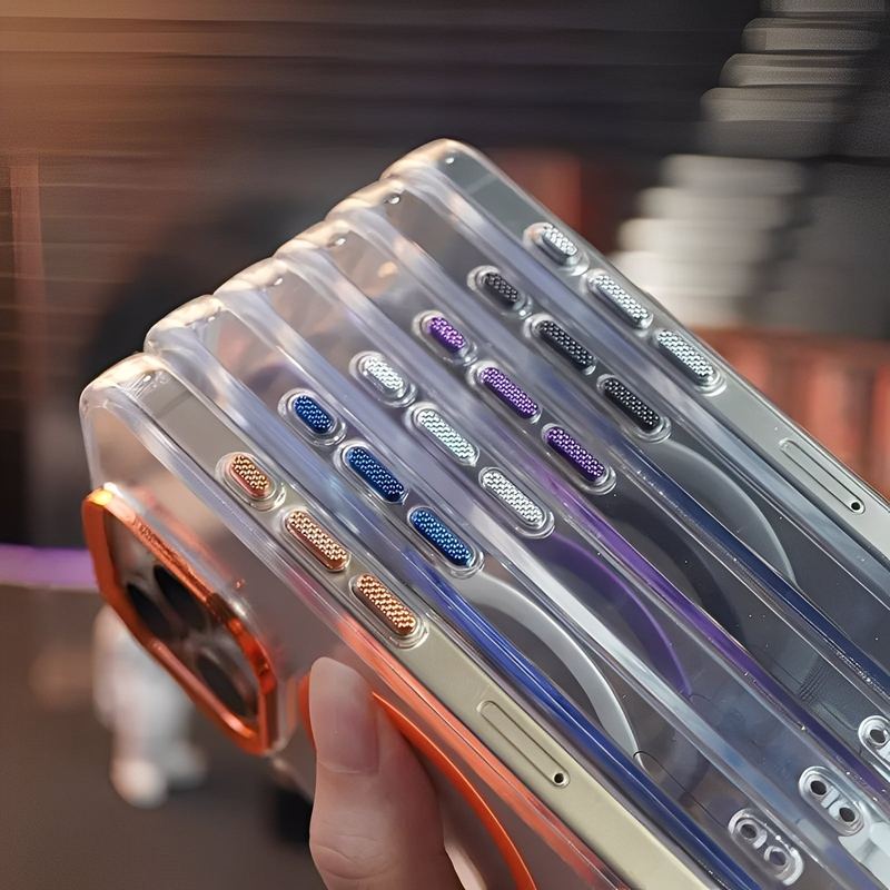 ChubbyArmor PrismView - Transparent Magnetic Case With Spiral Color Lens Protector For iPhone 17