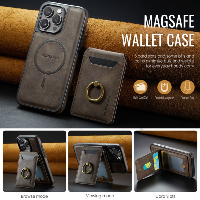 ChubbyArmor Safe - Magnetic Wallet Case with Stand & RFID Protection