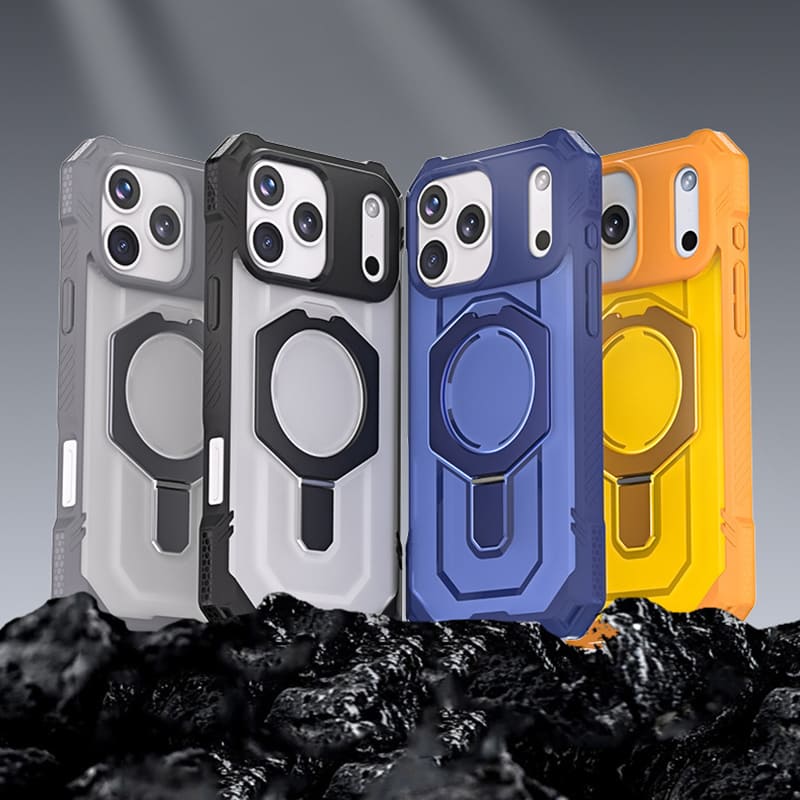 ChubbyArmor Shield - Military-Grade Magnetic Stand Case for iPhone 17