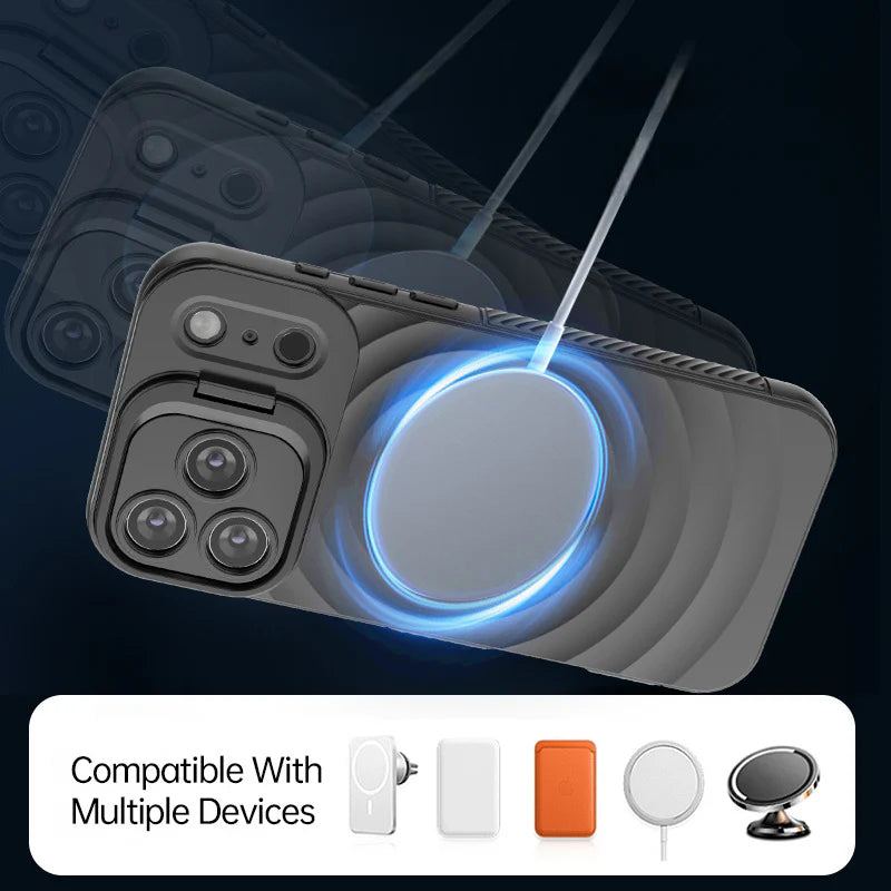 ChubbyArmor WaveShield – Full-Cover Shockproof Case With Built-in Lens Holder For iPhone 17