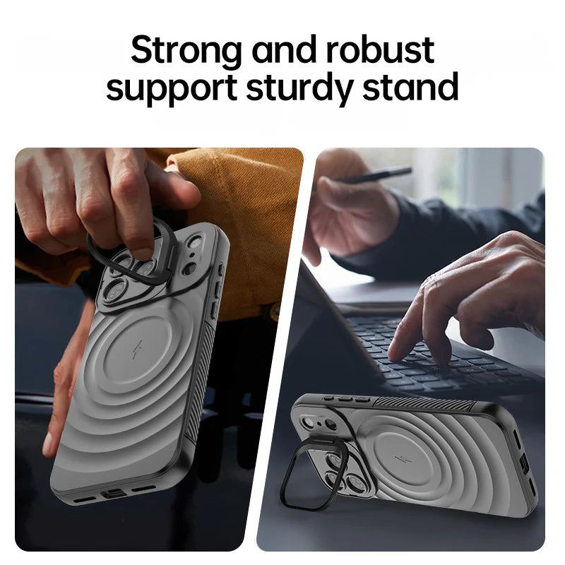 ChubbyArmor WaveShield – Full-Cover Shockproof Case With Built-in Lens Holder For iPhone 17