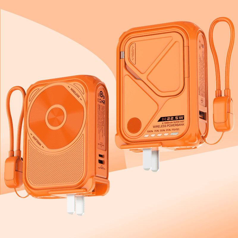 ChubbyBoost Magnetic Power Bank – 10000mAh Wireless Wall Charger