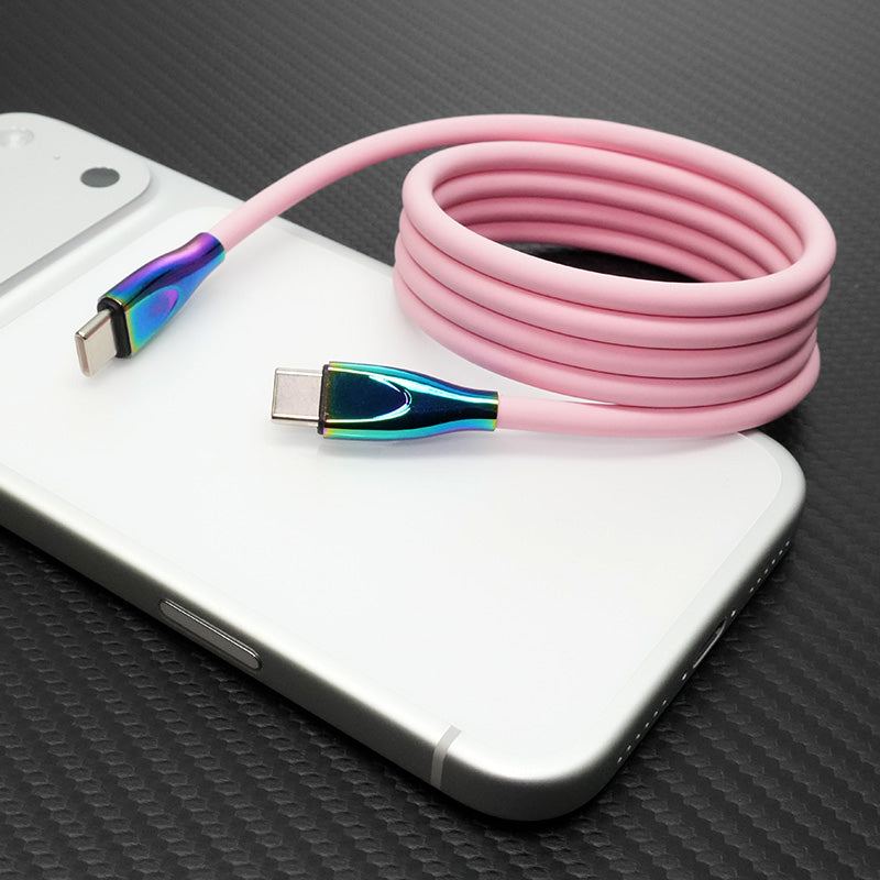 ChubbyCable Anodized Rainbow - 100W Magnetic Silicone Easy-Pack Charge Cable