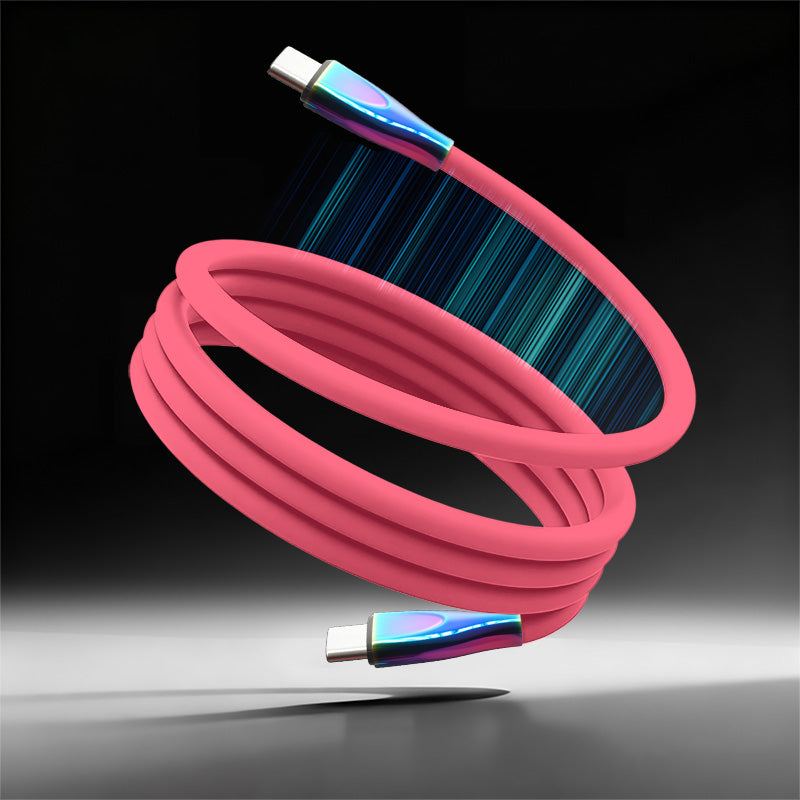ChubbyCable Anodized Rainbow - 100W Magnetic Silicone Easy-Pack Charge Cable
