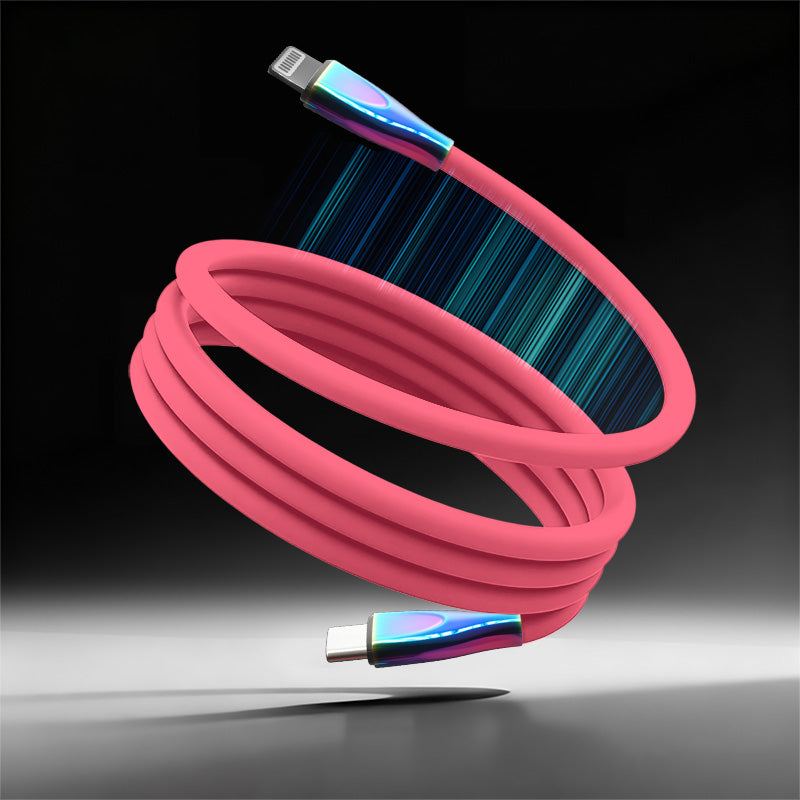 ChubbyCable Anodized Rainbow - 100W Magnetic Silicone Easy-Pack Charge Cable