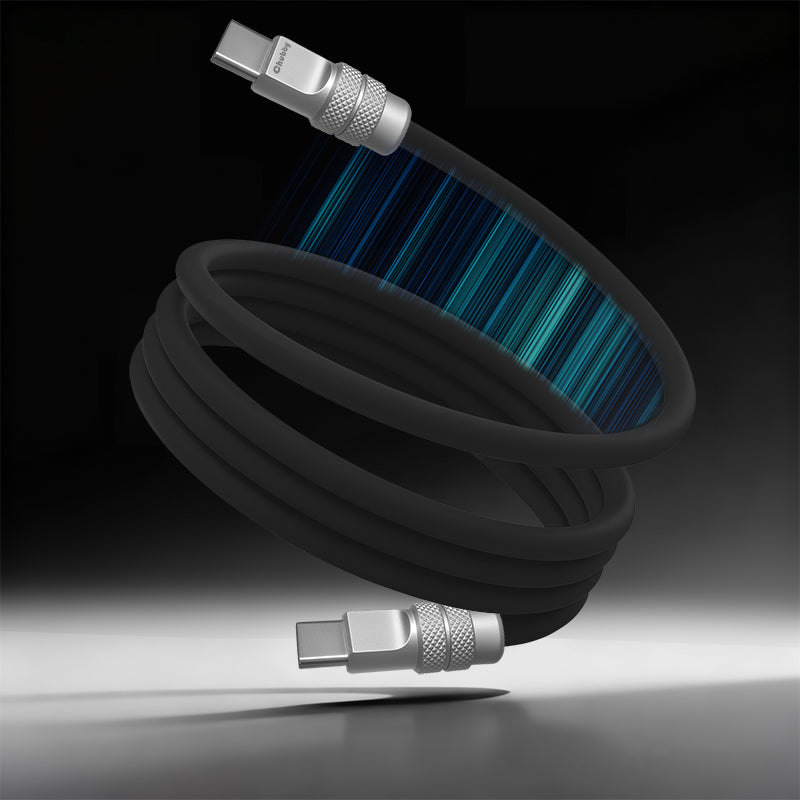 ChubbyCable MagSnap Silicone Classic - Magnetic 240W Easy-Pack Charge Cable