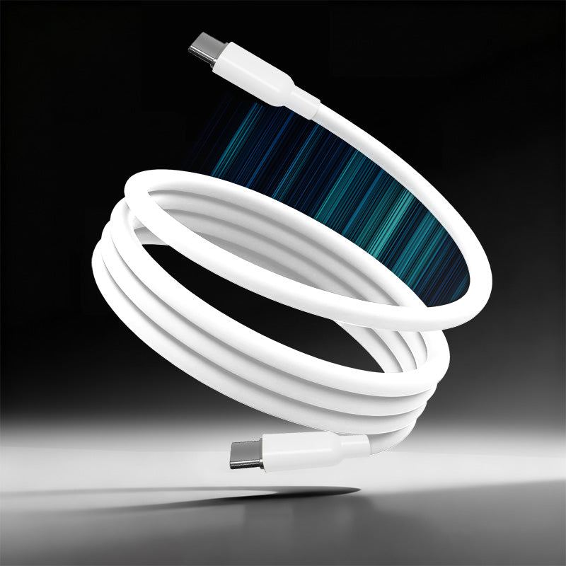 ChubbyCable MagSnap Solid Color - Magnetic Silicone 240W Easy-Pack Charge Cable