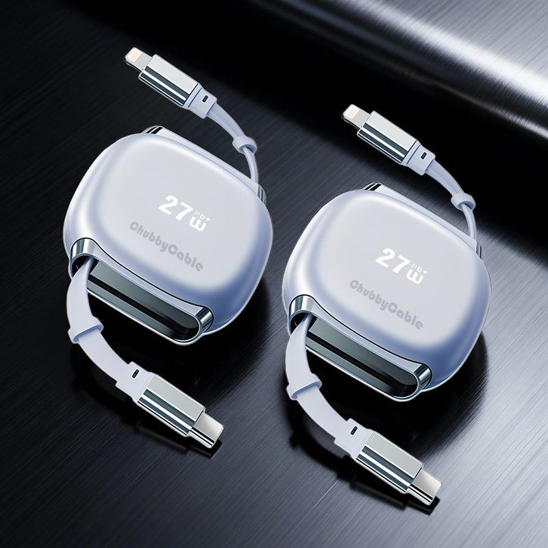 ChubbyCable PackGo™ - 240W Versatile Fast Charging Cable - Retractable & CarPlay Friendly