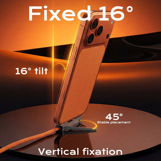 ChubbyCable StandLiteâ„?Pro - 240W Zinc Alloy Connectors Braided Fast Charge Cable With Built-in Phone Stand