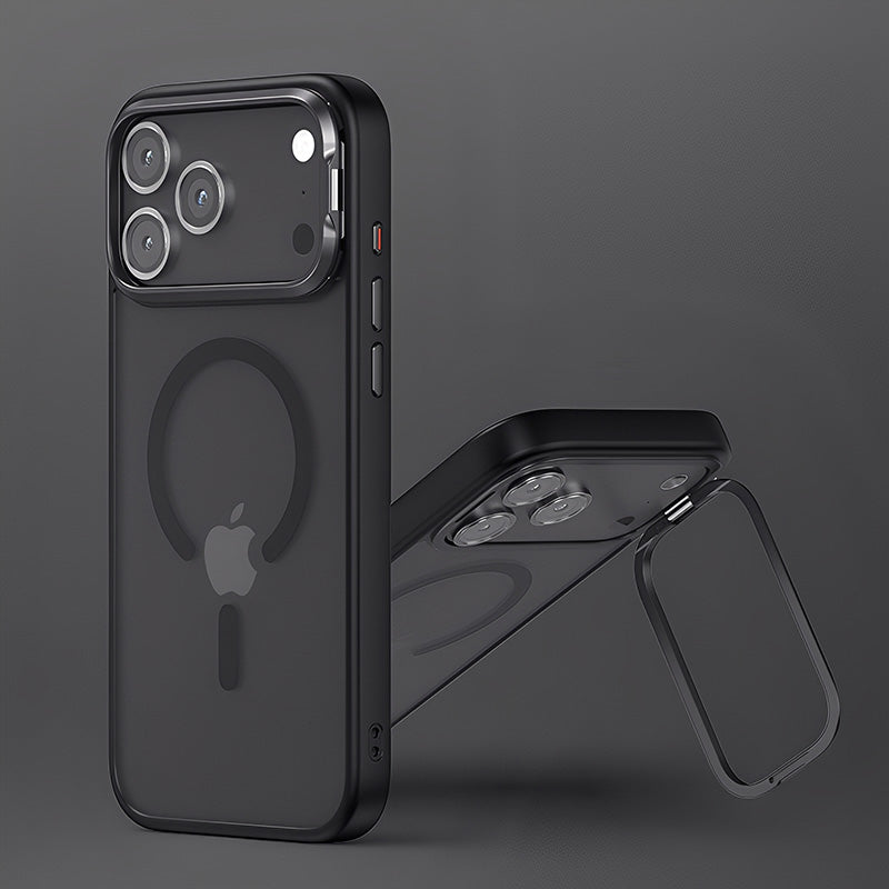 ChubbyCase - Contact Lens Holder & Magsafe Magnetic Coil Frosted Case For iPhone 17