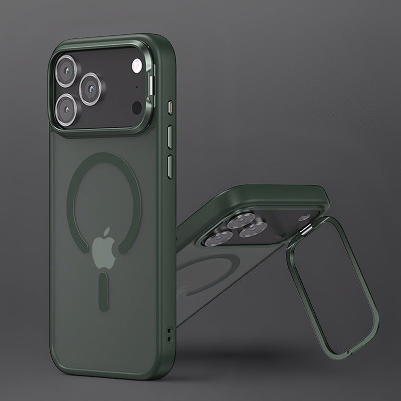 ChubbyCase - Contact Lens Holder & Magsafe Magnetic Coil Frosted Case For iPhone 17