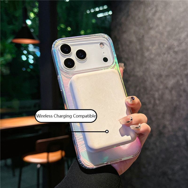 ChubbyCase - Iridescent Feather Laser Case For iPhone 17