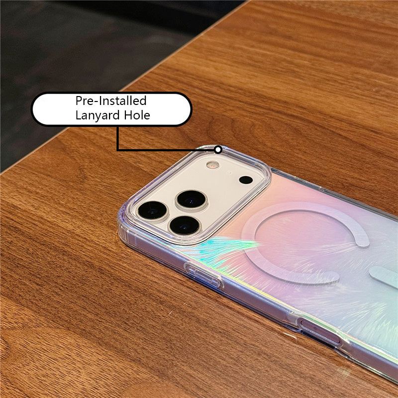 ChubbyCase - Iridescent Feather Laser Case For iPhone 17