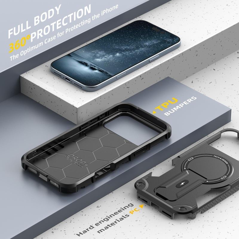 ChubbyCase – Military-Grade Magnetic Shockproof Case With Kickstand For iPhone 17