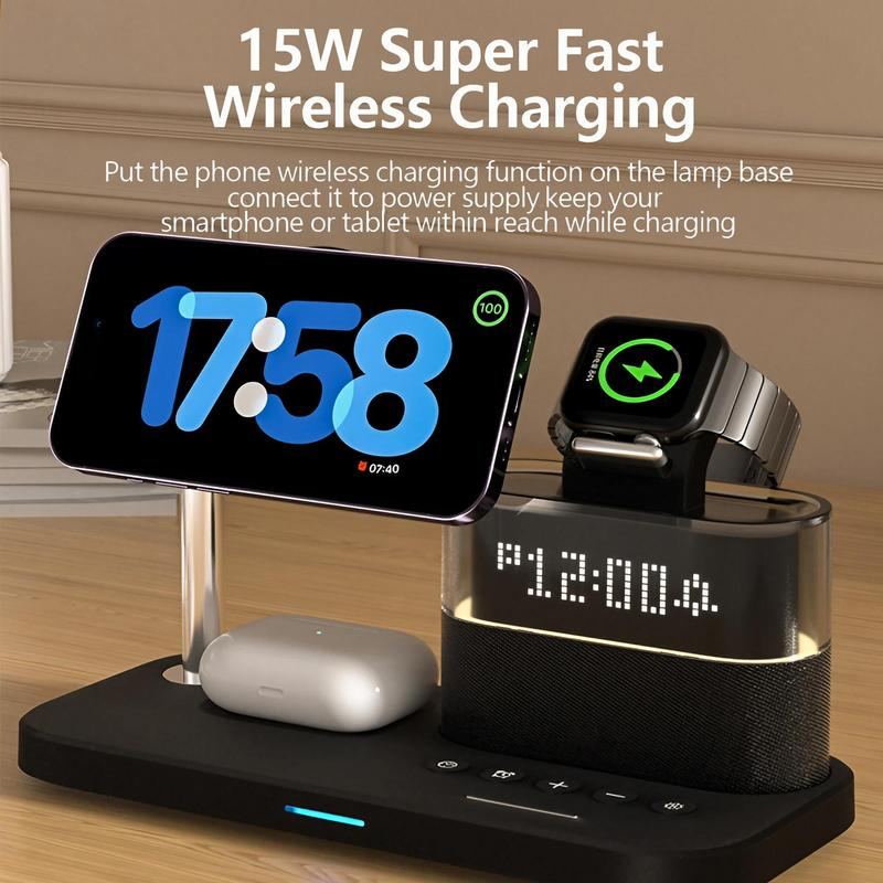ChubbyCharge 5-in-1 Smart Dock – Wireless Power Station with Alarm