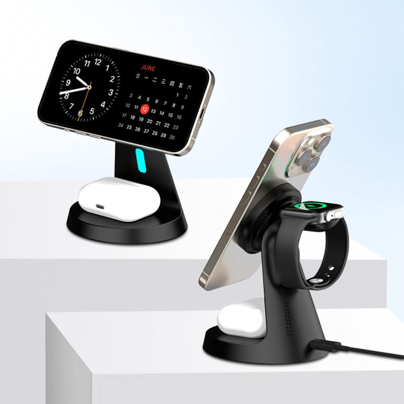 ChubbyCharge TrioFlow - 3-in-1 MagSafe Charging Station