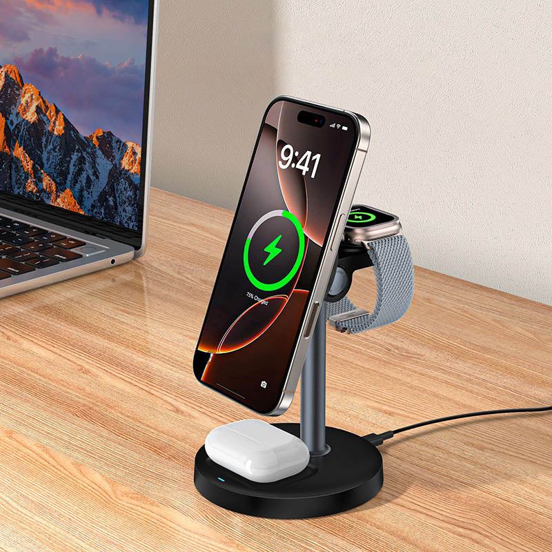 ChubbyCharge TrioFlow Lite- 3-in-1 MagSafe Charging Station