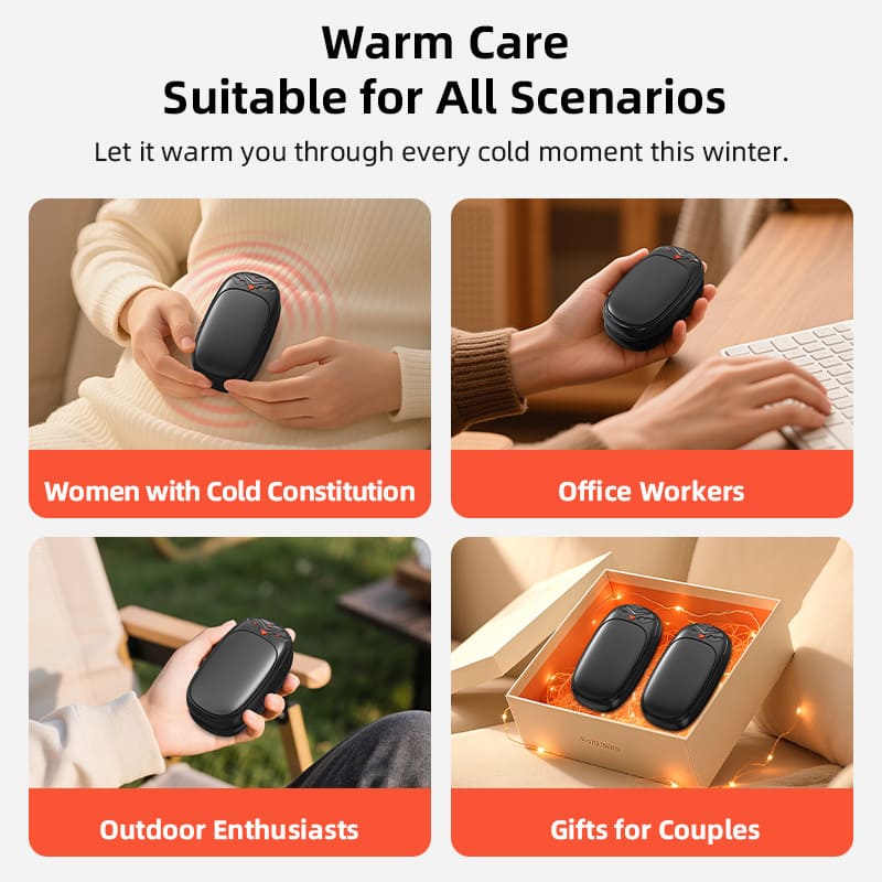 ChubbyGear PocketWarm - Portable Hand Warmer with 3-Temp Settings