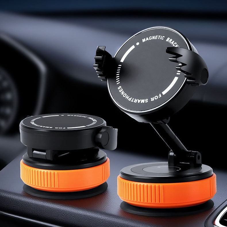 ChubbyGrip DuoWing – 2-in-1 Foldable Rotating MagSafe Car Mount with Retractable Clamp Arm