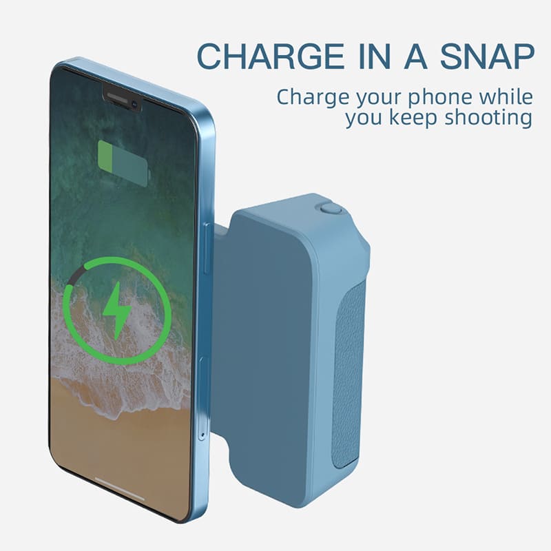ChubbyGrip GlowClick - Magnetic Camera Grip with Ring Light - Wireless Remote & Phone Holder for iPhone/Android